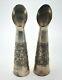 925 Sterling Silver Pair Of Vintage Bud Vase