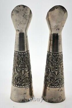 925 Sterling Silver Pair of Vintage Bud Vase