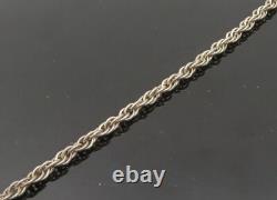 925 Sterling Silver Vintage Modernist Sculpted Couple Chain Necklace NE3466