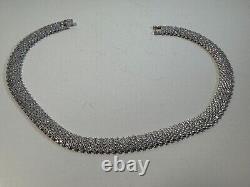 925 Sterling Silver Vintage necklace with matching bracelet. Sold as a pair