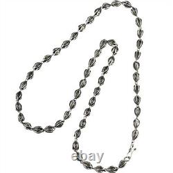 925 sterling silver retro hollow jasmine Flower Melon seed couple's necklace N13