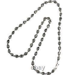 925 sterling silver retro hollow jasmine Flower Melon seed couple's necklace N13