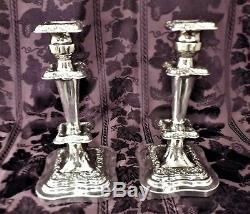 A Beautiful Pair of Vintage Goldfeder Silverplated Candelabra / Candlesticks