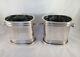 A Fine Pair Of Vintage Silver Plated Wine Coolers Art Deco Style