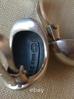 A Pair Of Vintage Georg Jensen 925 Silver Earing