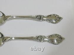 A Pair of Vintage Large Lunt Sterling Silver Spoon, 8.4, 167 grams