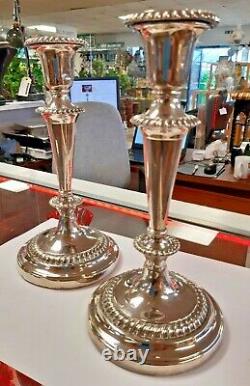 A Pair of Vintage Silver Candlesticks