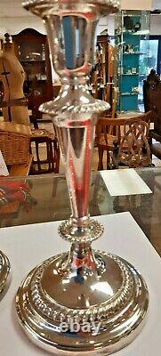 A Pair of Vintage Silver Candlesticks