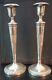 A Vintage Pair Of Ornate Sterling Silver Candlesticks 11 Tall