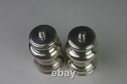 A pair of VTG English Sterling Silver Pepper Mill/Grinder with Peugeot Movement