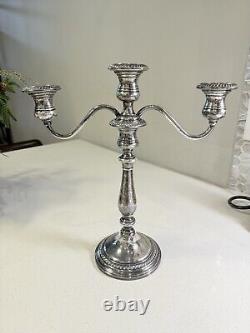 Alvin Sterling Silver Candelabra Pair Vintage S-164
