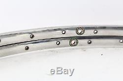 Ambrosio Montereal Rims 32 Holes Silver One Pair Road Bike Vintage N. O. S