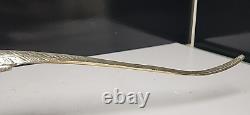 Antique Vintage Pair of Silver Plate Metal PHEASANT Sculptures 19x 5 x 3