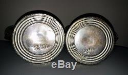 Antique Vintage Pair of Sterling 3 Light Candelabra Hunt Silver Co. #653 1286g
