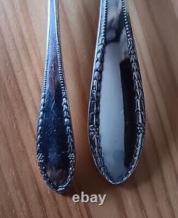 Antique Vintage Polish 800 Silver Matching Pair Tablespoon and Teaspoon
