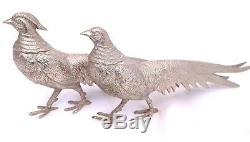 Art Deco Vintage Pair Of XL Peacock or Pheasant Figurines from the 60s