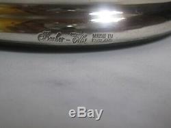 BARKER ELLIS Silver Plated Wine Bottle / Decanters Pair Coasters Vintage