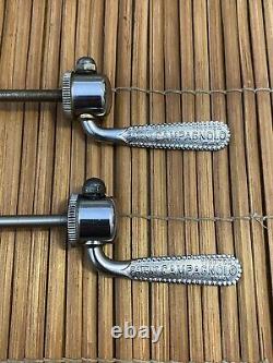 Beautiful Vintage Campagnolo Record Flat Lever Skewers 1 Pair