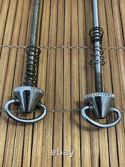 Beautiful Vintage Campagnolo Record Flat Lever Skewers 1 Pair