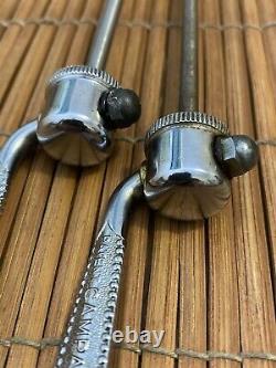 Beautiful Vintage Campagnolo Record Flat Lever Skewers 1 Pair