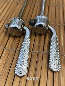 Beautiful Vintage Campagnolo Record Flat Lever Skewers 1 Pair