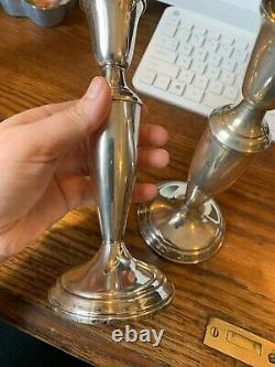 Beautiful Vintage Pair Of Towle Sterling Candle Sticks With Free Shipping