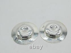 Britannia Silver Pair of Armada Dishes Vintage 1977 London Comyns & Sons