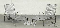 Brown Jordan Tamiami Vintage Pair Outdoor Patio Chaise Lounges