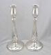Cartier Vintage Sterling Silver 9 Tall Pair Of Candlesticks Candle Holder #377