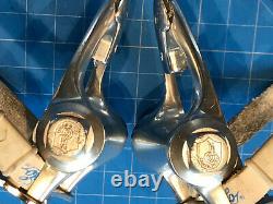 Campagnolo Record C Aero Road Pedals. Vintage. Used. + Two Pair ICS Toe Cages