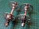 Campagnolo Record Pista 36h Vintage High Flange Track Hubs Pair Polished