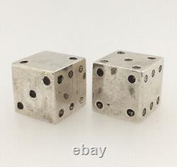 Cartier Vintage Sterling Silver Dice Pair Rare