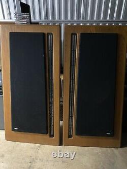 Carver Vintage Amazing Silver Speakers Pair