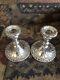 Chantilly By Gorham Sterling Silver Pair Of Candlesticks #750 Vintage