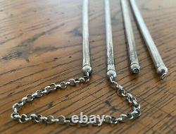 Chinese Export Sterling Silver Chopsticks X 2 Pairs Antique Vintage