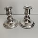 Christofle Silver Plated Candlesticks France Can Be Used W Glass Globes Vintage