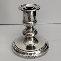 Christofle Silver Plated Candlesticks France Can be used w Glass Globes Vintage
