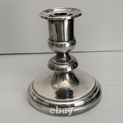 Christofle Silver Plated Candlesticks France Can be used w Glass Globes Vintage