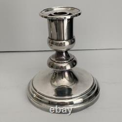 Christofle Silver Plated Candlesticks France Can be used w Glass Globes Vintage