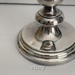 Christofle Silver Plated Candlesticks France Can be used w Glass Globes Vintage