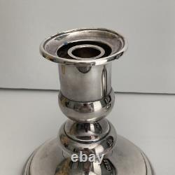 Christofle Silver Plated Candlesticks France Can be used w Glass Globes Vintage