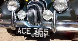 Classic & Vintage Ace Peak, Number / License Plates, Black & Silver, (Pair)