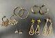 Collection Six Pairs Of Beautiful Estate Vintage Sterling Silver Unique Earrings