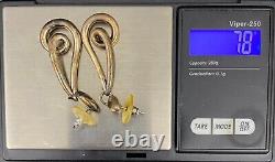 Collection Six Pairs of Beautiful Estate Vintage Sterling Silver Unique Earrings