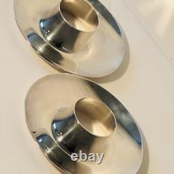 Couple Eggcup Vintage Christofle France Coll. Gaul Lino Sabattini 1958 New