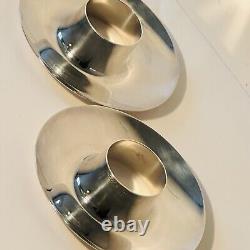 Couple Eggcup Vintage Christofle France Coll. Gaul Lino Sabattini 1958 New