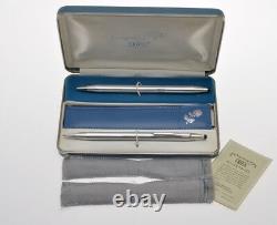 Cross vintage 1960 couple's gift set, 2 BP for him & her, 925 solid silver