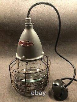 Crouse-Hinds Industrial DLA-121 Light withRare Cage, Globe-New Wire & Ground