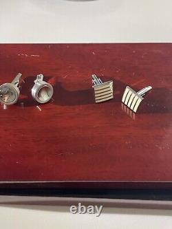 Cufflinks LOT of 21 Pairs Of Assorted Stainless Steel. Both Modern & Vintage