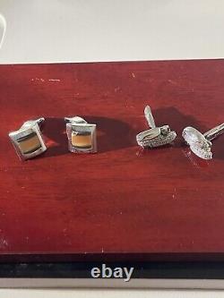 Cufflinks LOT of 21 Pairs Of Assorted Stainless Steel. Both Modern & Vintage
